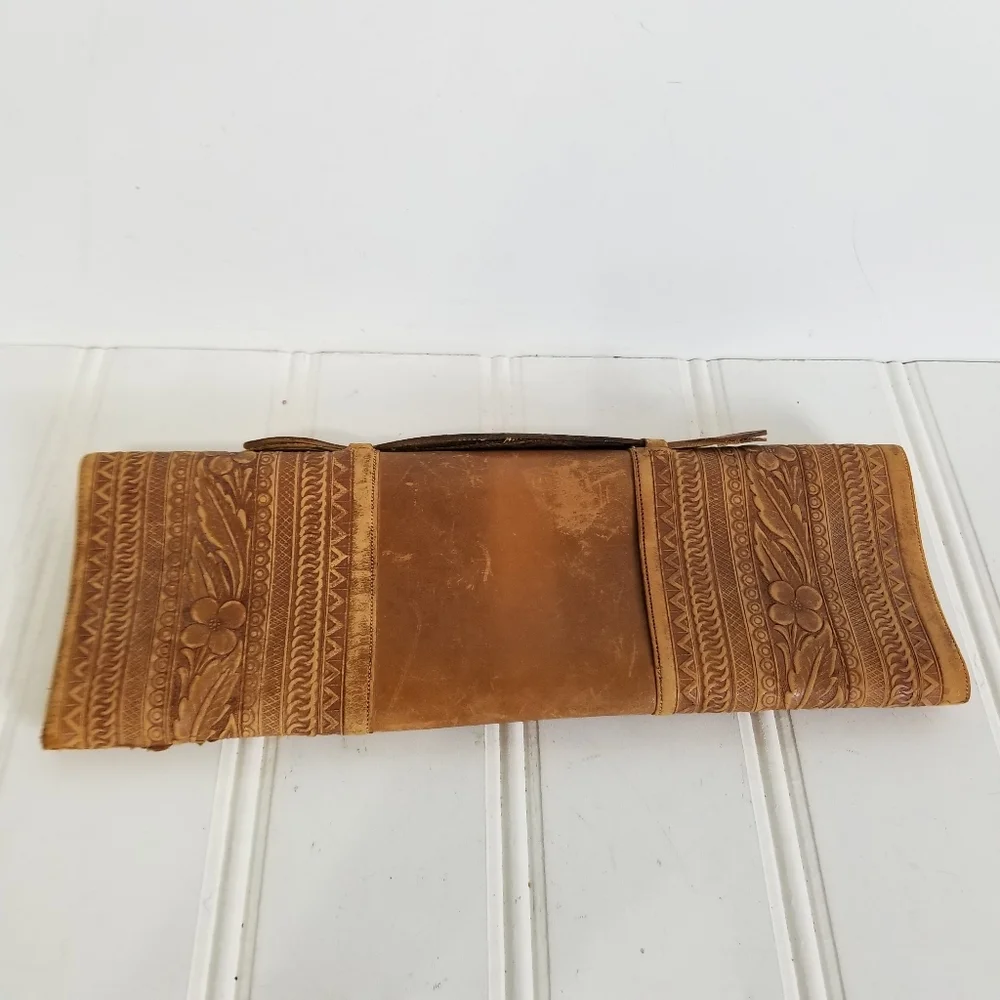 Leather Parchment Paper Holder